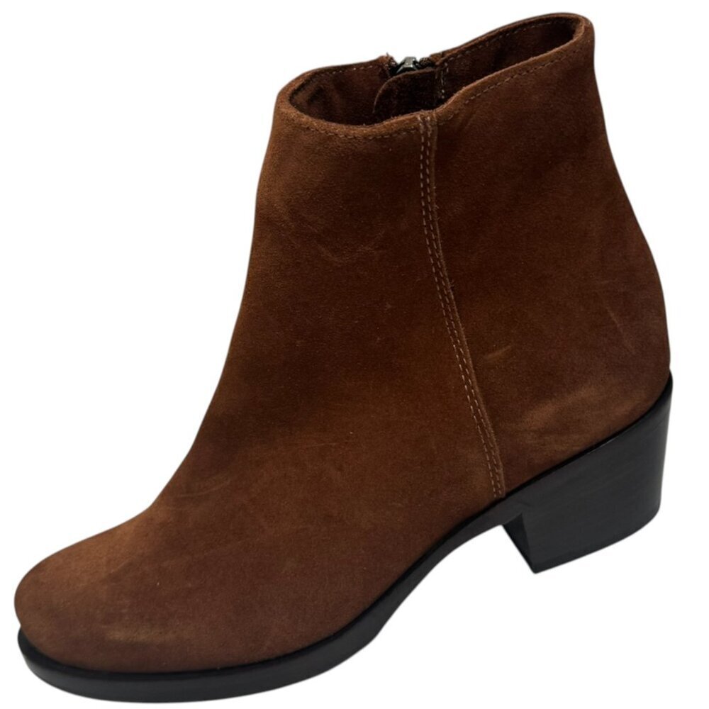La Canadienne Waterproof Brown Suede ankle‎ boots Size 6.5 Women NEW $550